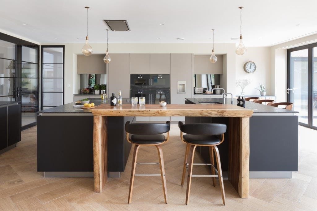 Contemporary Intuo Kitchen with Double Island - Searle and Taylor