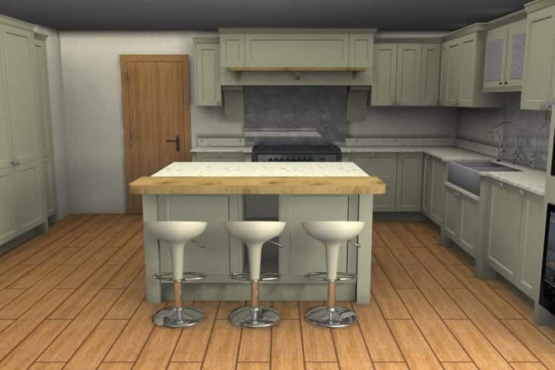 A Traditional Handmade Bespoke In Frame, Adding Breakfast Bar To Kitchen Island Sims 4